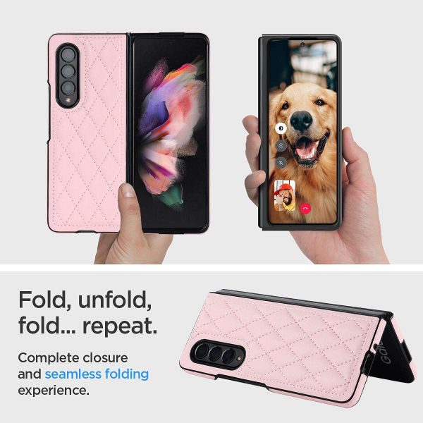 Fold Phone Case with Good Sewing, for Samsung Galaxy Z Fold 4/3 - Image 7
