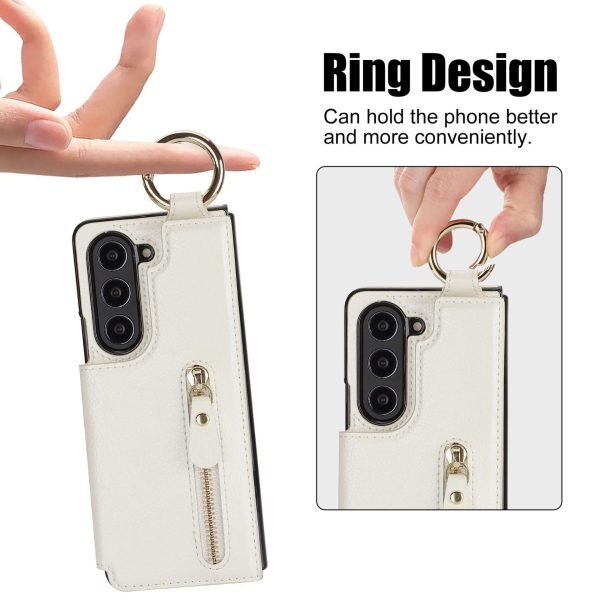 Z Fold Case with Zipper Wallet & Ring Holder - Image 5