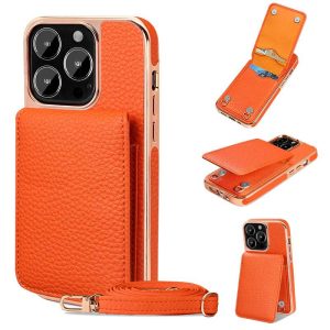 Card Holder Phone Case, Strap Case for iPhone