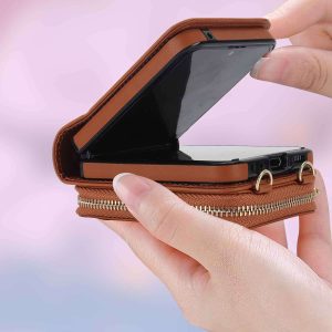 Z Flip 6 & Flip 5 Wallet Case With 8 Card Slots