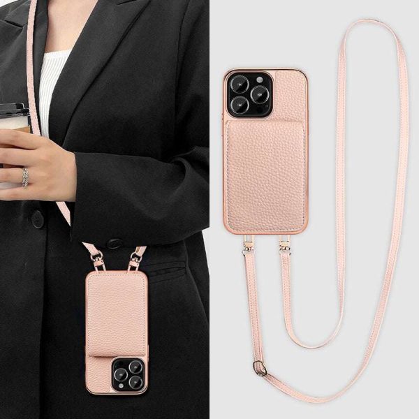 Card Holder Phone Case, Strap Case for iPhone - Image 2