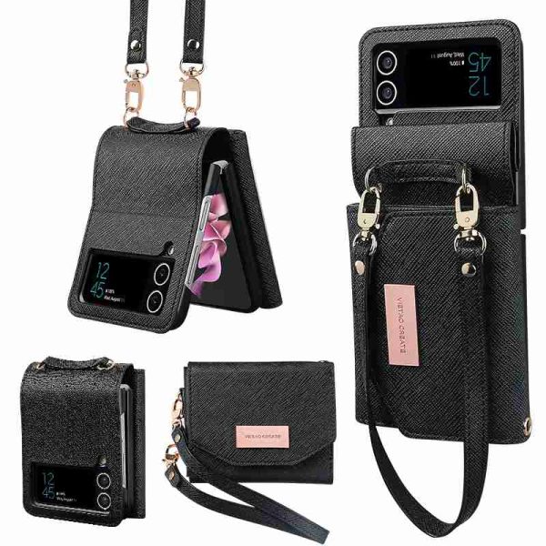 Z Flip 4/3 Case with Built-in Wallet
