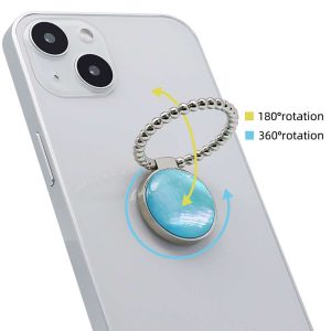 Finger Ring Kickstand Made of Natural Real Seashell