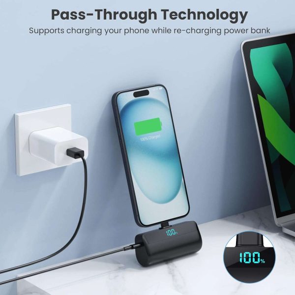 5200mAh Mini Power Bank with USB-C - Image 2