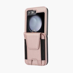 Z Flip 5 Case with Bouncy Card Slots and Magnetic