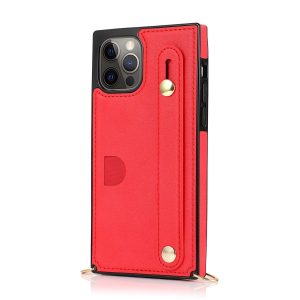 Phone Case with Wist Strap & Card Holder , for iPhone 15 14 13 12 11