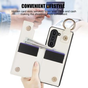 Z Fold Case with Zipper Wallet & Ring Holder