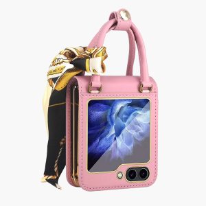 Z Flip 5/6 Case with Elegant Ribbon Scarf
