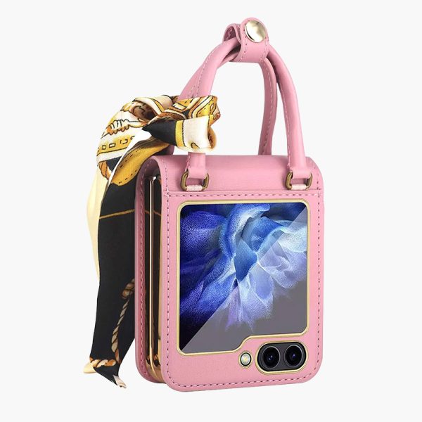Z Flip 5/6 Case with Elegant Ribbon Scarf