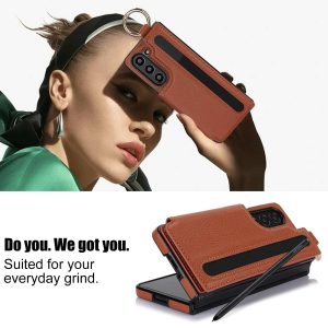 Z Fold Case with Wallet & Ring Holder for Fold 3 - Fold 6