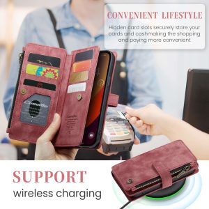 Phone Wallet Case for iPhone with Strap