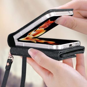 Z Flip 4/3 Case with Built-in Wallet