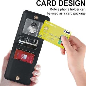 Z Flip 5/6 Case with Zipper Card Slots
