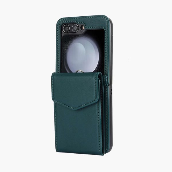 Z Flip 5 Case with Built-in Card Slots