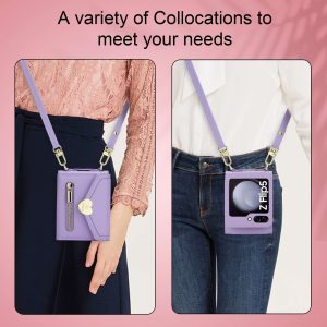 Z Flip 5 & 6 Case With Love Zipper Wallet