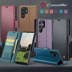 Phone Case with Clip Card Holder for Galaxy S24 23 22 21