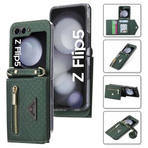 Z Flip 5/6 Wallet Case with Zipper