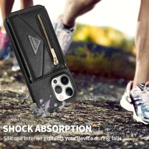 Side Sticker Phone Case with crossbody strap for iPhone