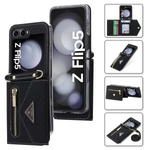 Z Flip 5/6 Wallet Case with Zipper