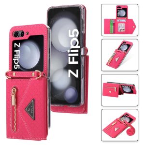 Z Flip 5/6 Wallet Case with Zipper