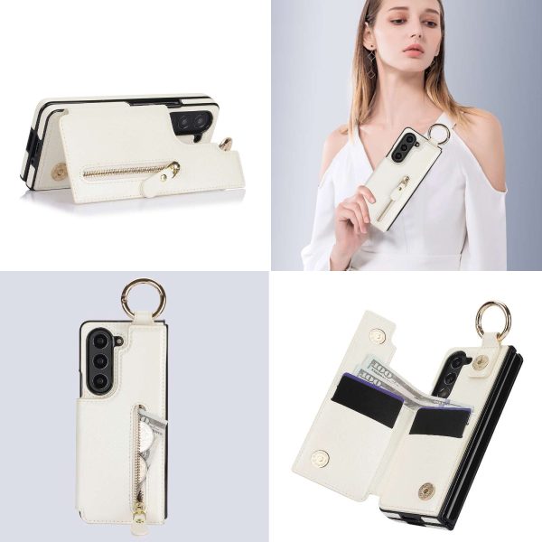 Z Fold Case with Zipper Wallet & Ring Holder - Image 3