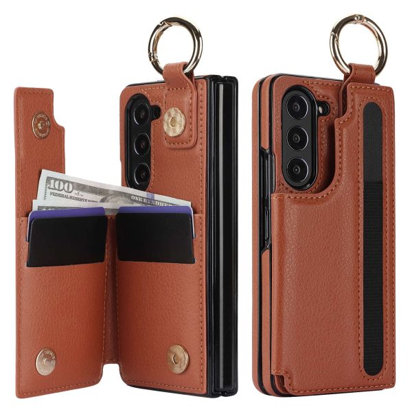 Z Fold Case with Wallet & Ring Holder for Fold 3 - Fold 6