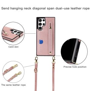 Card Holder Case with Wist Strap for Samsung