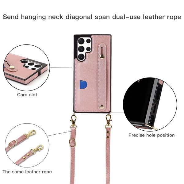 Card Holder Case with Wist Strap for Samsung - Image 5