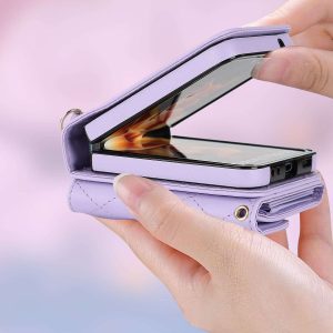Z Flip 4 Case with 4 Card Holders