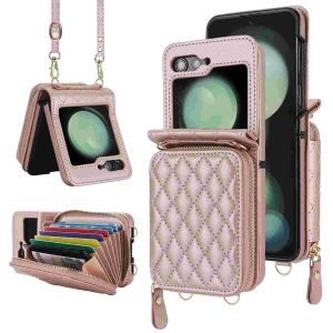 Z Flip 6 & Flip 5 Wallet Case With 8 Card Slots