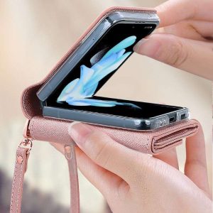 Z Flip 6 & Flip 5 Case With Built-in Wallet