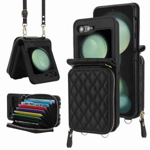 Z Flip 6 & Flip 5 Wallet Case With 8 Card Slots