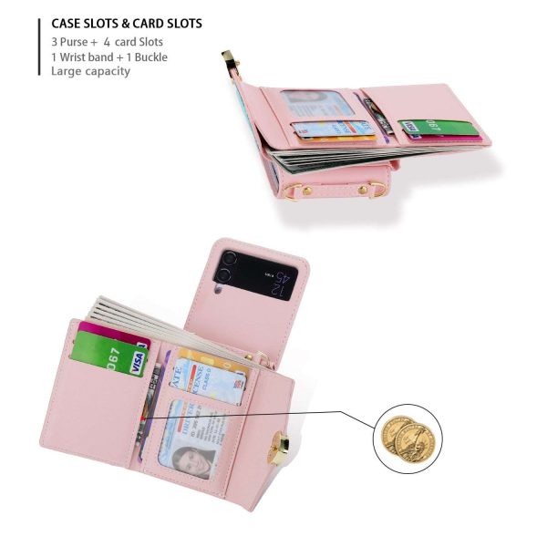 Z Flip 4/3 Case with Heart Wallet - Image 4