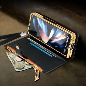 Z Fold 5/4/3 Case with Zipper Wallet