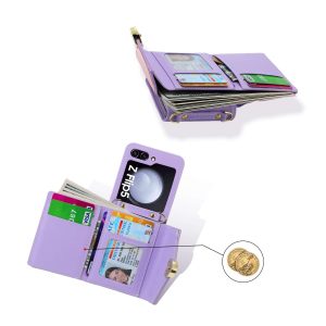 Z Flip 5 Wallet Case with Love Symbol