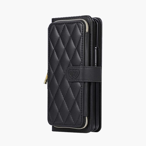 Z Fold 5 Case with Whole Cover Zipper Wallet