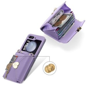 Z Flip 5 & 6 Case With Love Zipper Wallet
