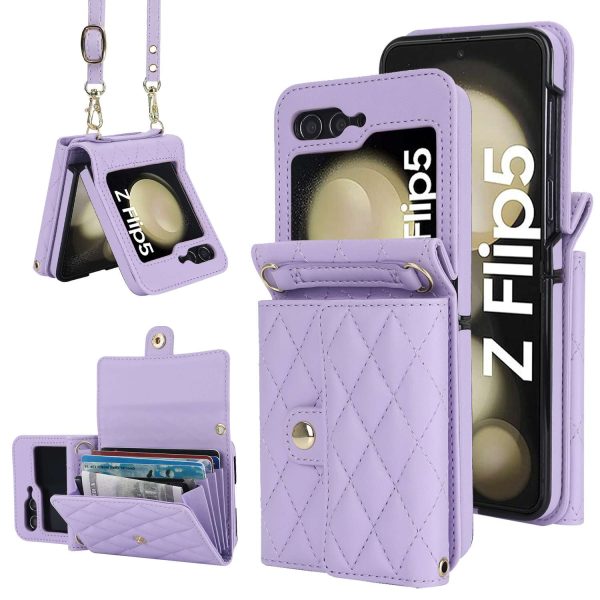 Z Flip 5 & 6 Wallet Case with 4 Card Slots