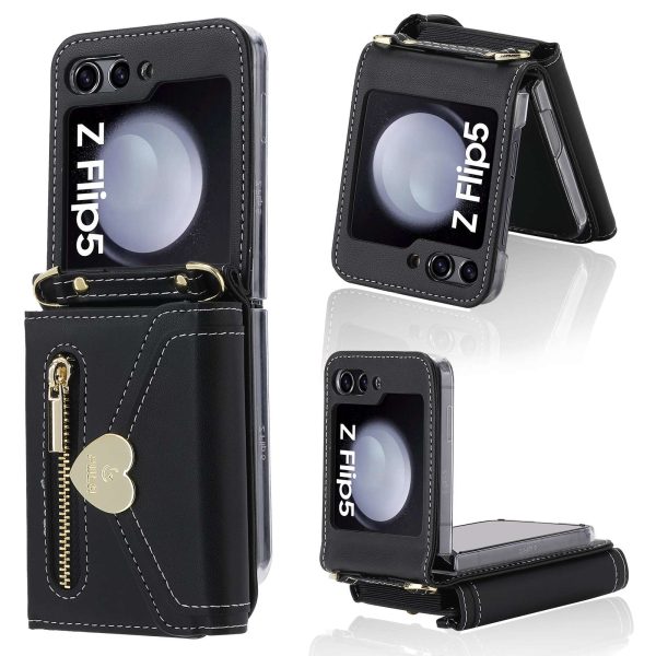 Z Flip 5 & 6 Case With Love Zipper Wallet - Image 11