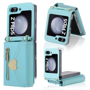 Z Flip 5 & 6 Case With Love Zipper Wallet