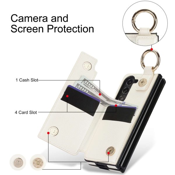 Z Fold Case with Zipper Wallet & Ring Holder - Image 2