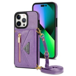 Side Sticker Phone Case with crossbody strap for iPhone