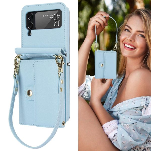 Z Flip 4/3 Case with Card Holders & Strap - Image 3