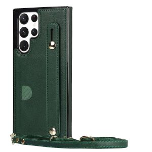 Card Holder Case with Wist Strap for Samsung