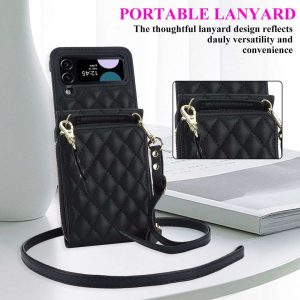 Z Flip 4/3 Wallet Case With 8 Card Slots