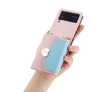 Z Flip 4/3 Case with Heart Wallet