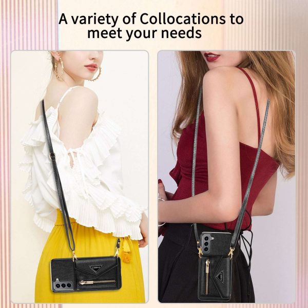 Phone Case with Zipper Wallet, for Samsung Galaxy S23 S22 S21 S20 - Image 3