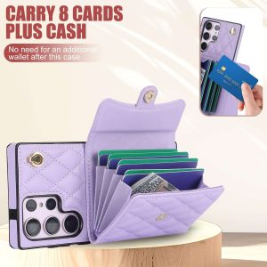 Crossbody Wallet Case for Galaxy S24 / S23/S22/S21 Ultra Plus
