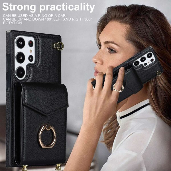 Ring wallet stand phone case for Samsung 23 22 21 20 - Image 3