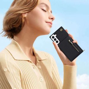 Zipper Card Holder Phone Case for Samsung